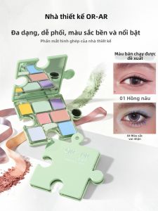 YUANHUASHI | Bảng Mắt Đen Khói Matte và Shimmer Highlight