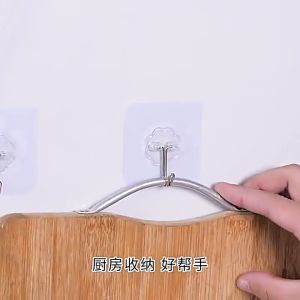 เสริมความเร็วของกระดูก 304 แขวนติดผนังแบบไม่ต้องเจาะ คุณภาพดี และรับน้ำหนักเยอะ มิสเตอร์เร็ว ตะขอสแตนเลสเกรด