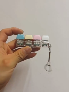 Mini Keyboard Keychain Toy | Colorful Non-Light & Light-Up Version | 4/5/9 Keys