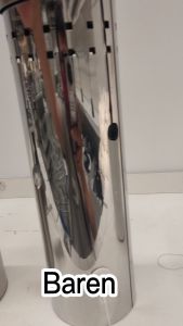 BAREN Sikat Toilet Dengan Wadah Snless Steel Toilet Brush 43Cm