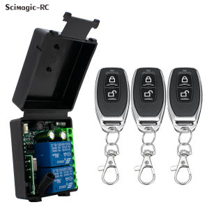 3PC RF & 1PC 433 MHz Module Relay 9V 12V 24V 220V Đầu Thu Cho Cửa Nhà Để Xe Khóa Điện Từ DIY Bộ Truyền Tín Hiệu