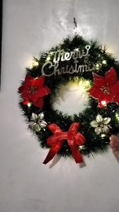 Christmas Wreath Xmas Decor Garland Hanging Oranments Merry Christmas Decoration For Home New Year Door Pendant