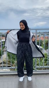 Jas hujan SNDR & Taslan Stelan Peria Wanita