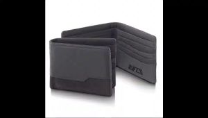Dompet Pria Lipat Dua Hitam Casual Bahan Sally Premium Inficlo COD