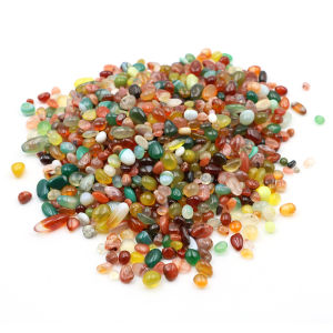 Natural Colorful Agate Gravel Minerals Reiki Chip Stones Healing Quartz Tumbled Crystals Specimen Home Aquarium Decor DIY Craft