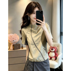 V.C.I | European Design Quick-dry Mandarin Collar T-shirt Women Summer