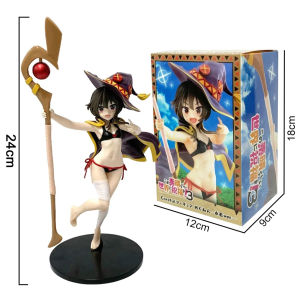 Bandai | New KonoSuba: Gods Blessing on This Wonderful World! Megumin the Great Mage Swimsuit Beautiful Girl Figure Model Ornament