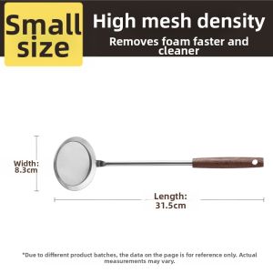 COOKER KING | Fine Mesh Stainless Steel Strainer for Home Kitchen Oil Separation