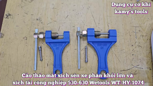 Dụng cụ cắt đột cảo tháo mắt xích sên xe phân khối lớn và xích tải công nghiệp 530-630 Wetools WT-HY-1074