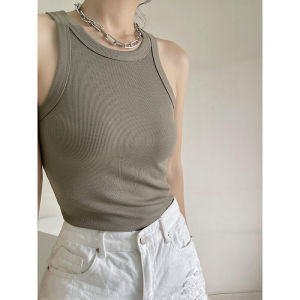 Nordic Tote* Organic Cotton Striped Vest Unique Summer Style Slim Fit Adjustable Strap Underwear Base Layer Versatile Slimming Effect