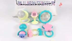 0-12 Months Baby Rattle Tooth Gel 7 PCS Set Teether Grinder  Not Contain BPA And Can Be Boiled