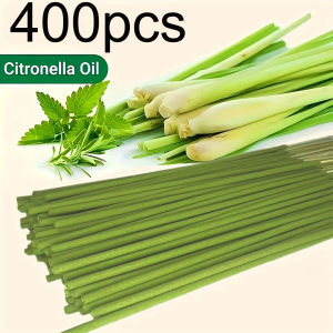 Extended Burning Time Lemongrass Oil Lemongrass Stick - 45 Minutes Burn Time Artificial Wood Summer Scent Suitable for Home Camping Yard Pool and Outdoor Activities - Air Purification and Relaxation Holiday Decoration (Halloween/Christmas/Easter/...