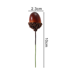 YESPERY 20Pcs Mini Artificial Acorns Foam Fake Nuts Pine Cones Berry Christmas Tree Decoration 