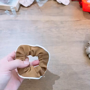 Ikat Rambut Polos Aesthetic Scrunchie Kain Korean Tebal Premium Hiarband Hairtie Wanita