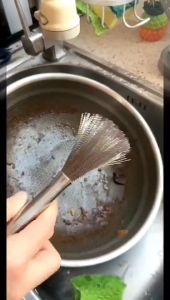DiyHomeIpoh【Ready Stock】100% Stainless Steel Wok brush Wok berus pot brush pan brush