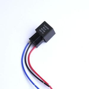Car Flashing Relay 3-Pin Normally Open Relay  DC 12V 24V Auto Motorcycle Steering Relay Car Turn Signal Switch with Base