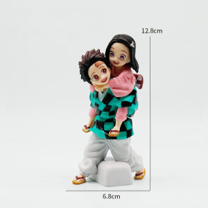 Bandai | In Stock Demon Slayer Anime Figure Tanjirou Back Kamado Nezuko Doll Action Figure Model Toy Gift