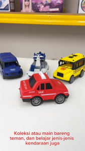 Pasar Distributor TRAFFIC TEAM TCS-004 Mainan Set Mobil Pullback Kendaraan Edukatif Traffic Team