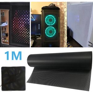 30x100cm Filter Dust Mesh PVC DIY Sarung Kipas PC PVC Jaring Komputer Penutup Filter Debu Hitam Pendingin Case Fan Cooler Dust Filter Cover