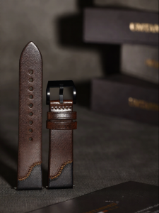 Umtanned | Dual Tone Handcrafted Leather Watch Band Mens Quick Release