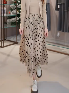 MANMI | Spotted A-Line Skirt
