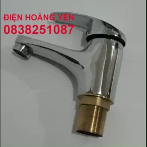 vòi lavabo nóng lạnh chất liệu đồng thau