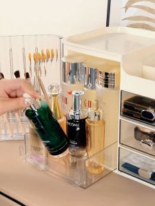 Trove MakeUp Storage Boxes Beauty Desktop Drawer Organizer Box Rack With Lid Dustproof Cosmetic Lipstick Storage Box