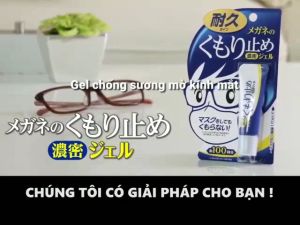 [Made In Japan] Gel - Khăn Lau Kính Chống Bám Hơi Nước Cho Mắt Kính