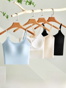 MiiOW | Áo ba lỗ nữ một mảnh có đệm ngực chống chảy xệ mùa xuân hè mới về áo lót bên trong kiểu dáng đơn giản chất liệu nylon