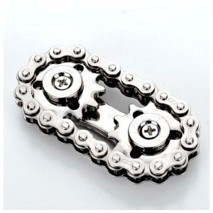 Meade | Metal Bike Chains Fidget Spinner Gyro Toy Stress Relief Focus Aid DIY for Anxiety EDC Pocket Sprocket Flywheel for Adults