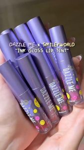 DAZZLE ME X SmileyWorld Ink-Gloss Lip Tint กลอสลิปทินท์ ปากฉ่ำวาวราวกระจก บางเบา ติดทน กันน้ำ หมดปัญหาลิปติดแก้วน้ำ