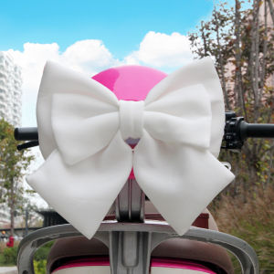 other | Electric car decoration Satin Ribbon Bow Modeling Motorcycle Helmet Decor Universal Electric Bike Bowknot Moto Helmet Accessory