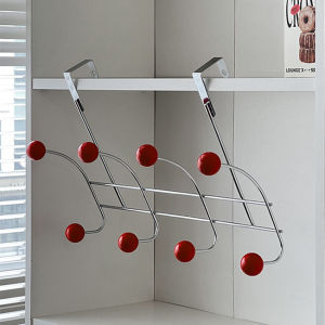 Bedroom Door Back Clothes Storage Hook Iron Material No Drilling Required Wall Mounted Storage Organizer for Clothes And Miscellaneous Items