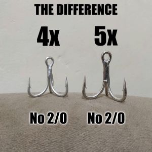 Treble Hook 5x 4x Strong Murah Mata Kail Pancing Garong Untuk Umpan No 8 6 4 2 1 1/0 2/0 3/0 4/0 Bahan Stainless Steel - Lazada