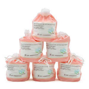 ผ้าเช็ดหน้าแบบใช้แล้วทิ้งผ้าฝ้ายแท้หนาพิมพ์ลายนูนผู้หญิงแบบหุ้มลิ่มสำหรับทำความสะอาดใบหน้า ใช้ได้ 2 ทาง ผ้าเช็ดหน้าแบบห่อหุ้มลิ่มที่ใช้แล้วทิ้ง