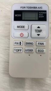 Điều khiển máy lạnh TOSHIBA ngắn RAS-H13S3KS-V WC . Remote điều hòa TOSHIBA . Tặng pin