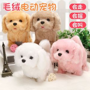 Childrens Toy Dog Walking Can Call Simulation Electric Plush Puppy Boy Pet Leash E-Dog Girl