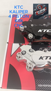 Kaliper KTC Racing 4 Piston KIRI CNC Anodized Nmax / Xmax / Aerox / Mio Soul / Mio Caliper 4p Left
