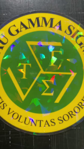 TAU GAMMA LOGO PREMIUM QUALITY STICKER BUY 1 TAKE 1 (waterproof scratch proof non faded hindi kumukupas )