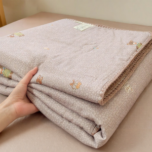 NONGNONGAI | A Class Pure Cotton Double Layer Summer Thin Washable Blanket