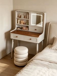 ZUNTONGGE | Modern Minimalist Narrow Bedroom Dressing Table 50cm