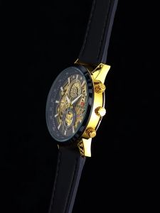 HAMURA COD J5 Jam Tangan Pria Luxury Kulit Stainless Steel Analog Quartz Tahan Air Tahan Gores