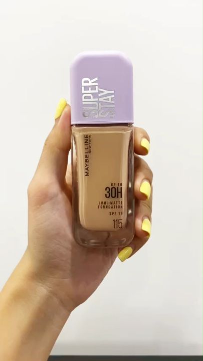 Kem Nền Maybelline Nắp Tím Super Stay Up To 30H SPF16 35ml Chính Hãng - Kem Nền Kiềm Dầu Lâu Trôi