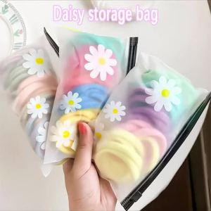 Zipper Bag Daisy Bag Headband Socks Towel Storage Bag Pull Tab Storage Bag