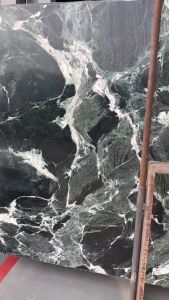 CENTRAL STONE Natural Marble From Italy Customization For Dining Coffee Side Table Feature Wall Real Marble - Verde Alpi