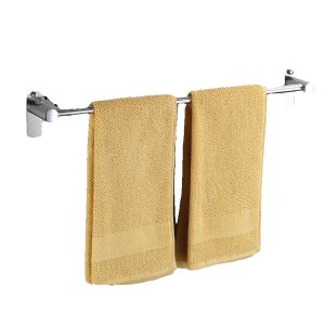 Bathroom Stainless Steel Towel Rod No Drilling Bathroom Towel Bar Single Double Rod Towel Rack Kitchen Multi Layer