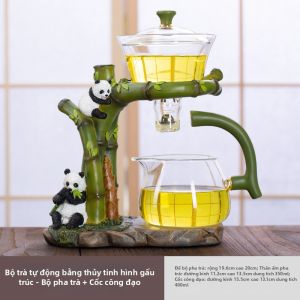 Bộ Dụng Cụ Trà Thủy Tinh Dễ Sử Dụng Bán Tự Động Có Từ