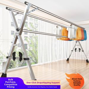 Foldable Stainless Steel Extendable Clothes Drying Rack