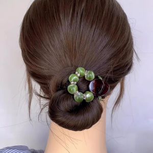 2025 New Advanced Water Diamond Bun Hair Clip Womens Tail Fixed Clip Elegance Half up High Ponytail Hair Accessories