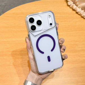 Transparent Magnetic Phone Case Silicone For iPhone 17 Pro Max 17 16 15 13 12 11 15 Plus 14 12 Pro Cover Funda Wireless Charging